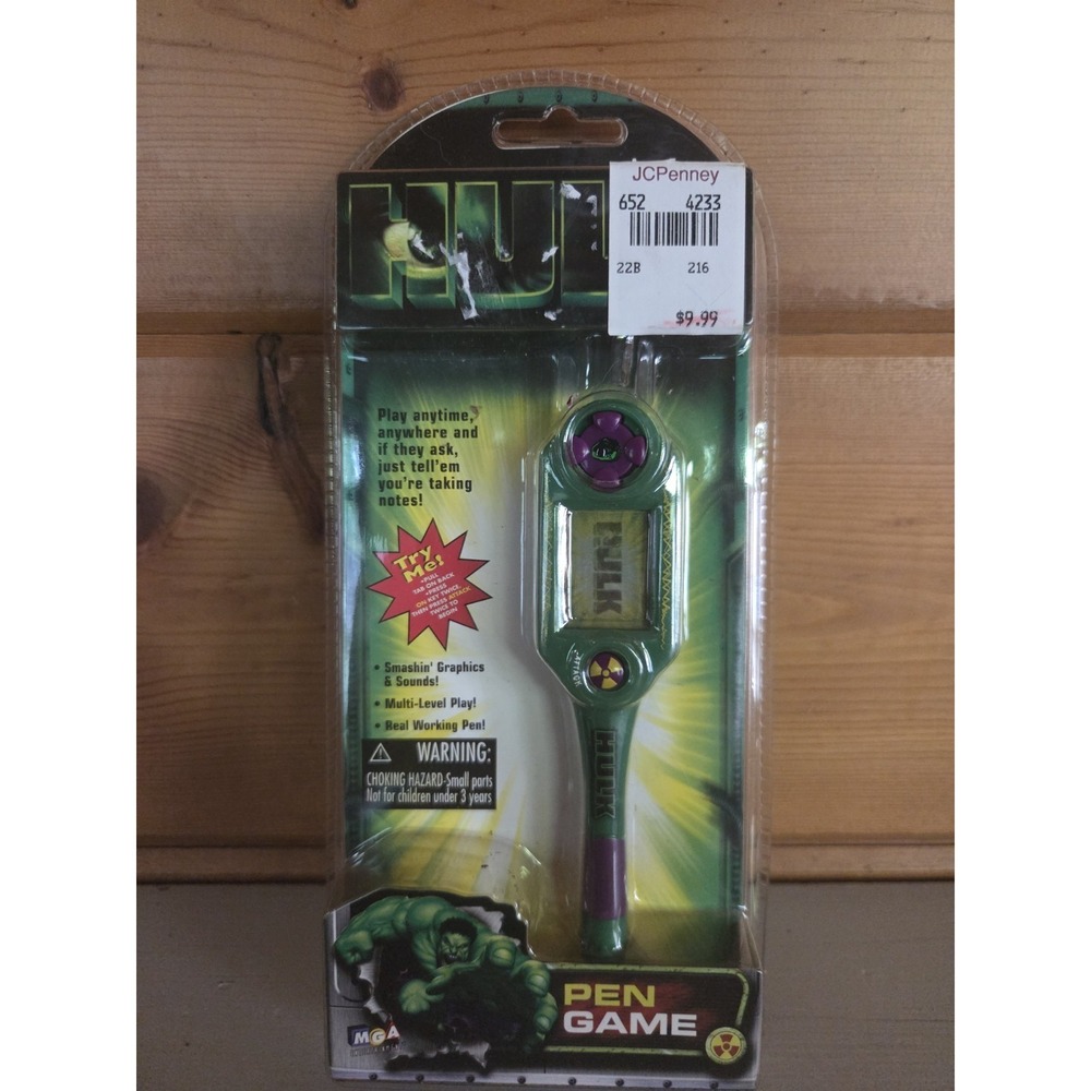 RARE Marvel The Incredible Hulk Electronic Pen Game‎ vintage 2003 ZD3